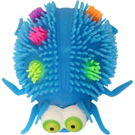 Gerardos Toys Fluffy Insect 12 Cm Blauw